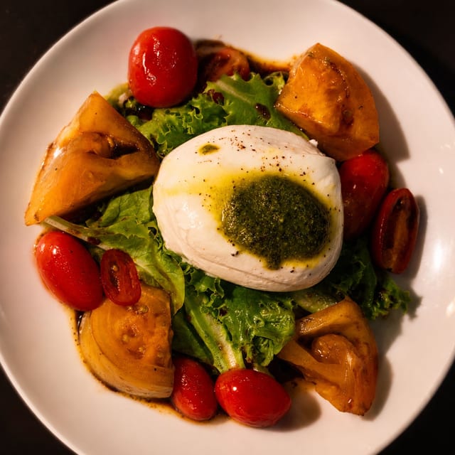Burrata & Tomatoes.