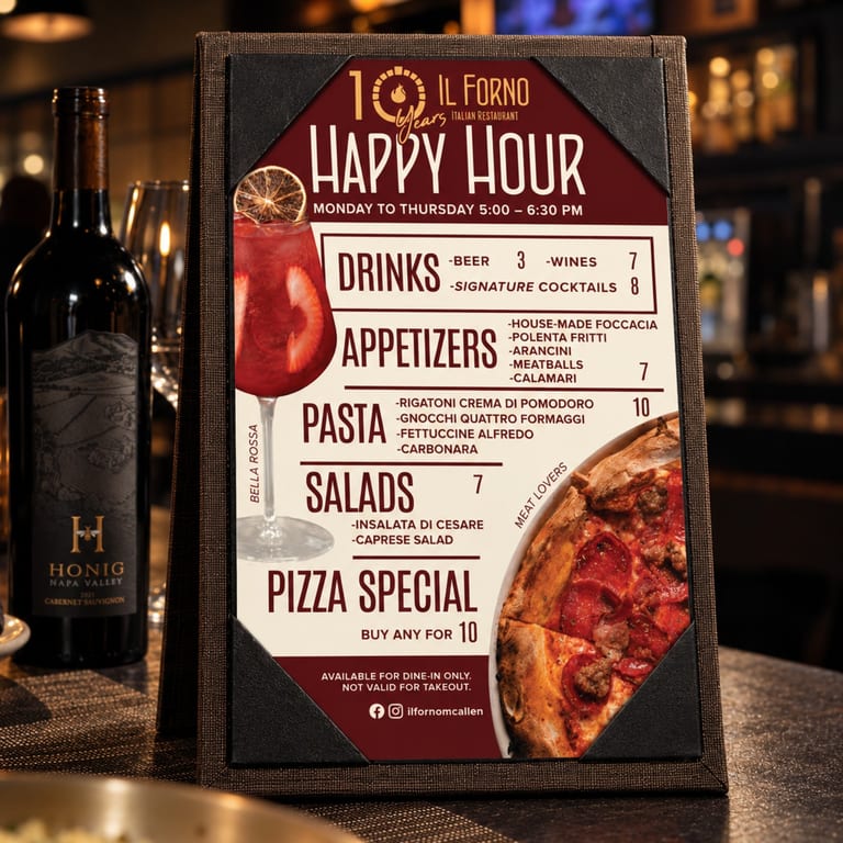 Happy Hour at Il Forno