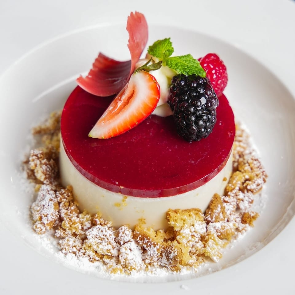 Indulge in our panna cotta
